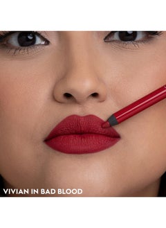 Urban Decay 24/7 Glide On Lip Pencil Waterproof & Longwearing Lip Liner Smooth Creamy & Moisturizing Formula With Vitamin E Prevents Lipstick From Feathering Bad Blood (Deep Red) 0.04 Oz  - Image 5