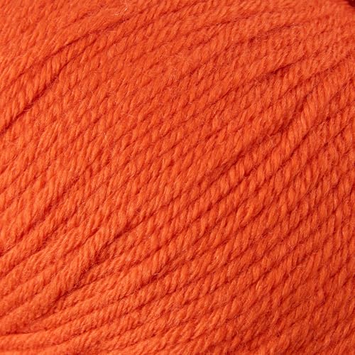 Gisimo 100% Merino Wool Yarn, 6-Ply Luxurious and Soft Yarn for Hand Knitting & Crocheting, 1.76 OZ/50g, 127 yds/116 Meters(Brick Orange, 1 Ball) - Image 2