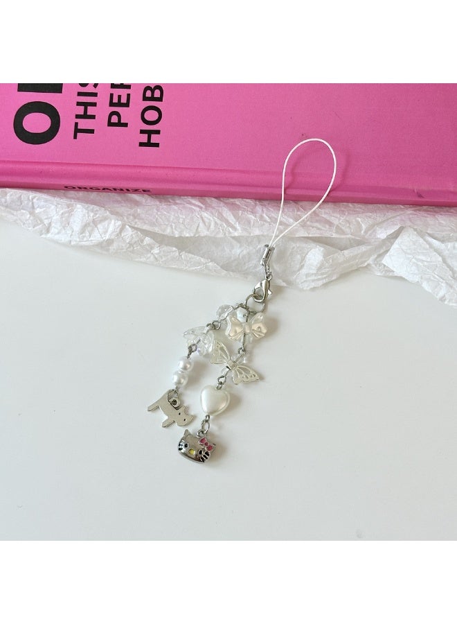 NIBEMINENT Phone Charm/ Chain Strap for Women Girls,Simple Fresh And Cute Cell Phone Case Lanyard Wrist Strap