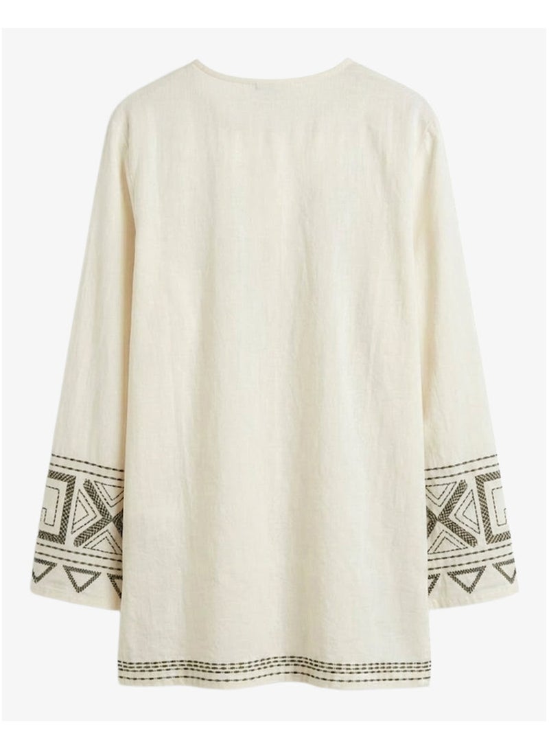 Carina Embroidered Beach Dress - Image 3