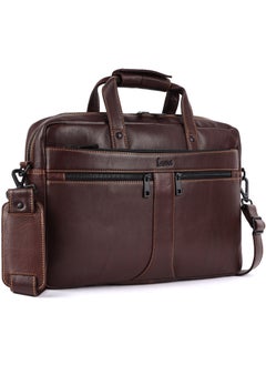 LAVERI LEATHER Genuine Leather Designer Office Bag For Travel Blue  - Image 2
