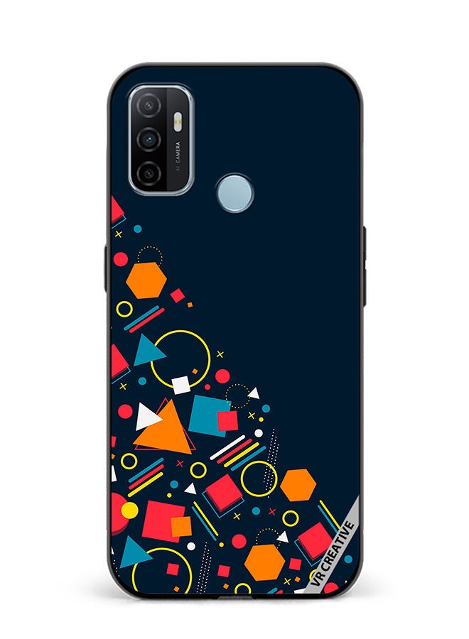 VR CREATIVE Protective Case Cover For Oppo A53 Abstract Design Multicolour - Image 1
