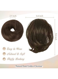 Brown Hair Bun Ponytail Extension, Straight Synthetic Hair Bun Hairpiece For Women, Fully Short Ponytail Bun Extensions Elastic Brown Hair Bun Scrunchies Girls Daily - Dark Brown - pzsku/Z04B7AEA34B3242BB0BD6Z/45/_/1733730081/9a445e47-8fb3-4feb-8620-89d68619eee1