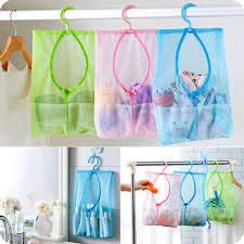 Zomoza Multipurpose Clothespin Bag with Hanger Storage Bag Mesh Net Laundry Clothespin Hook Towel Net(2pcs) - Image 2