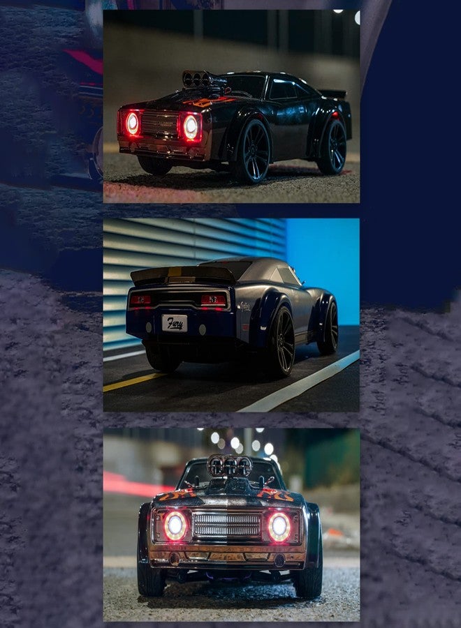 GoolRC RC Drift Car, 1:16 Scale Remote Control Car, 4WD 35KM/H High Speed Racing Car, 2.4GHz RC Drifting Car for Adults with Cool LED Lights, Extra Drift Tires and 2 Batteries (Red) - Image 3