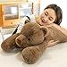 SNOWOLF Large Bear Stuffed Animals 315 Brown Bear Plush Throw Pillow Super Cute Kawaii Plushie Toys Gifts for Boys Girls Adults 80cm Brown - Image 4
