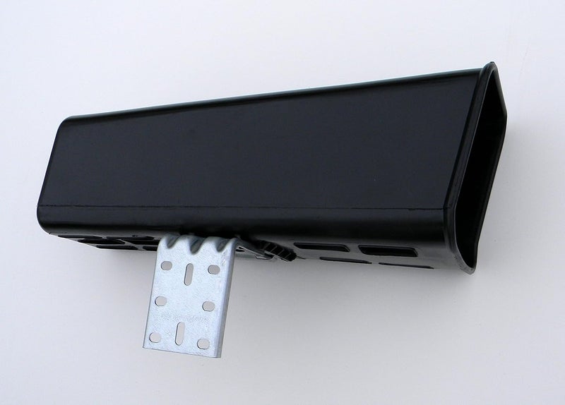 DuraTube Standard Plastic Newspaper Tube Holder with Mounting Bracket, Black - Image 1