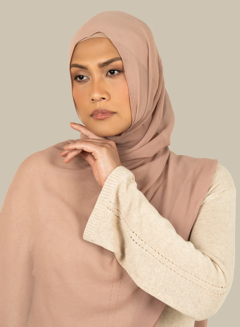 سيلكروز حجاب جورجيت حرير وردي