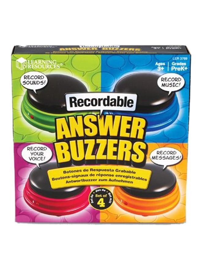 Resources 4-Piece Recordable Answer Buzzers