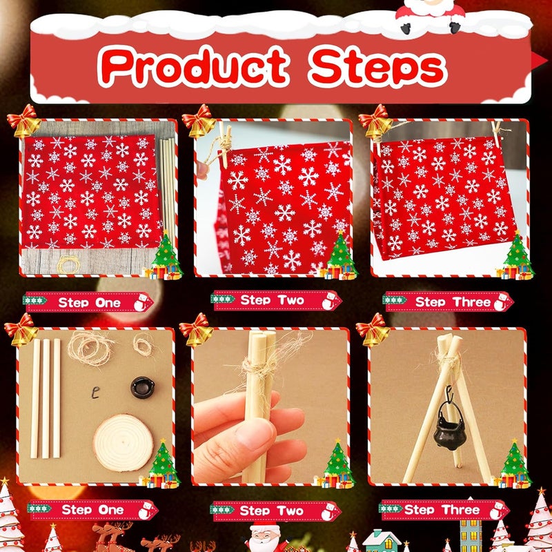 Bbiamsleep 30 Pcs Christmas Elf Accessories  Elf Fishing Outfit  Camping Accessories for Mini House Decoration - Image 3