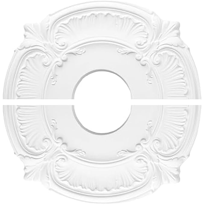 SPLIT CEILING MEDALLION, HOME CEILING LIGHT COVER SPLIT PLATE, TIGHT FIT LAMP SHADE TRIM FOR SCHOOL STUDY LIVING ROOM LIBRARY BEDROOM RESTAURANT - Image 1