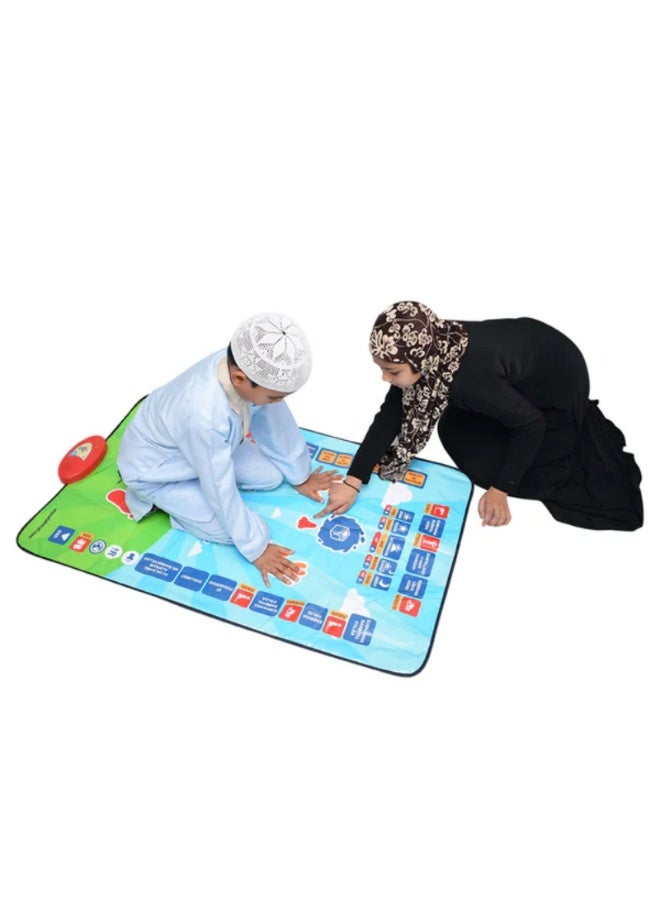 الحب الأول سجادة صلاة تعليمية للأطفال – تفاعلية بلمس ذكي بـ 15 لغة قابلة للطي - Image 4