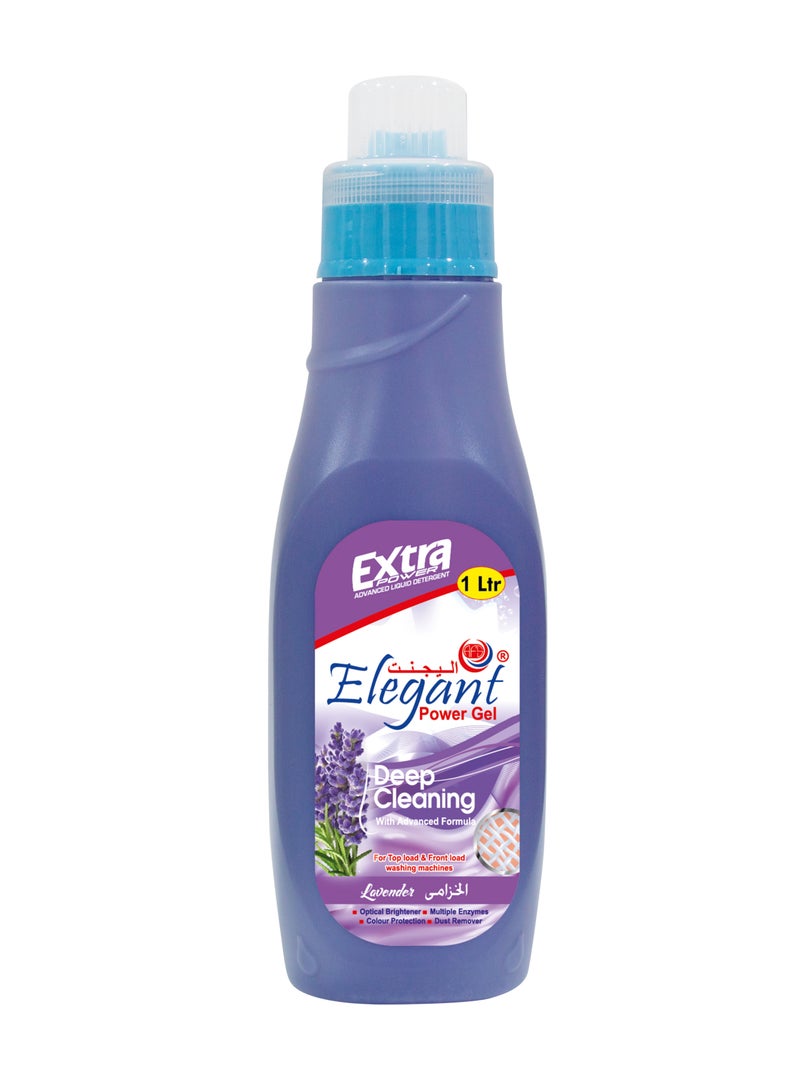 Elegant جل التنظيف العميق باللافندر سعة 1 لتر من منظف الغسيل السائل - Image 1