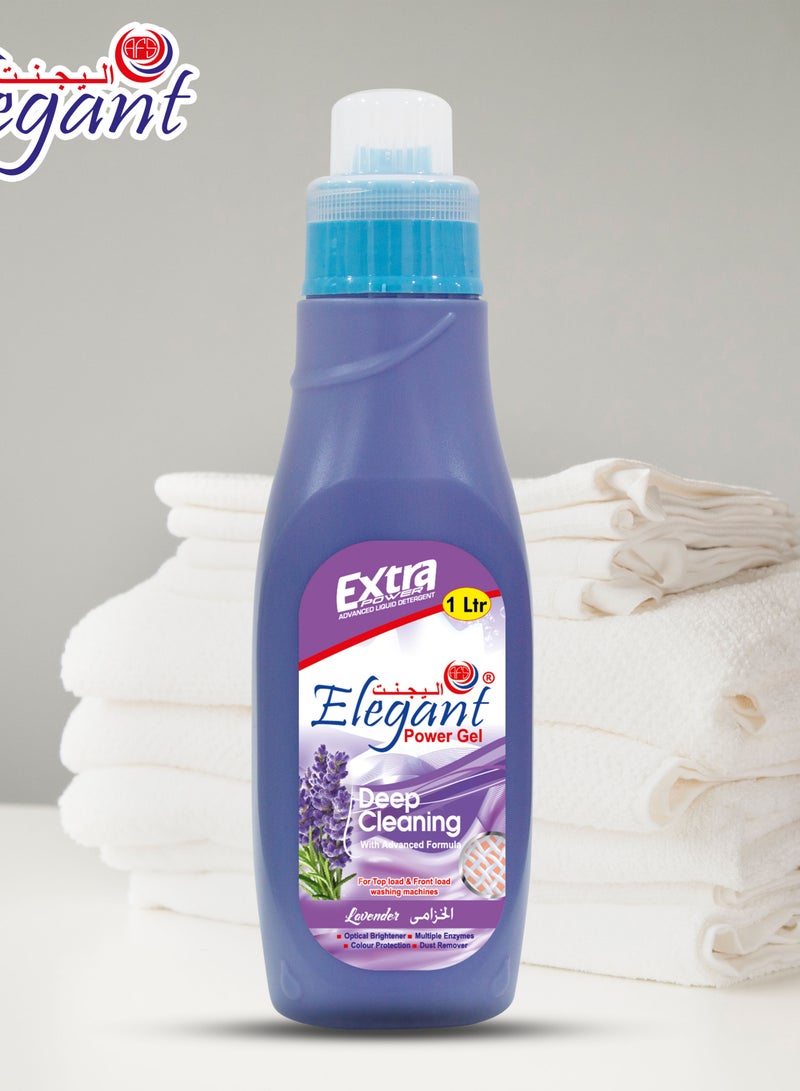 Elegant جل التنظيف العميق باللافندر سعة 1 لتر من منظف الغسيل السائل - Image 2