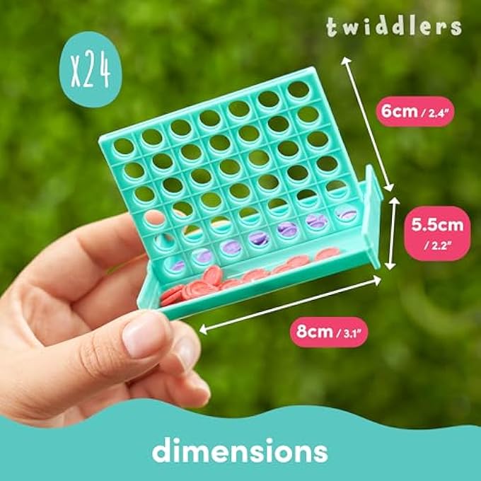 the twiddlers ذا تويدلرز - 24 طقم ألعاب لوحية ميني أب كونكت - 4 ألوان نابضة بالحياة - Image 4