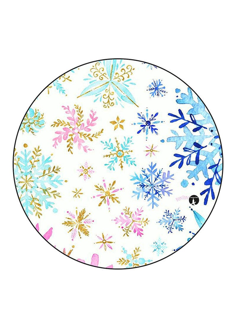 RKN Snow Flakes Printed Large Pin Multicolour - Image 2