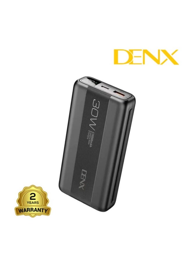 DENX DX432 30W Fast Charging Power Bank 10000mAh | High Capacity Portable Charger | Dual USB Output | External Battery for Mobile, iPhone, Samsung, Tablets - Image 1