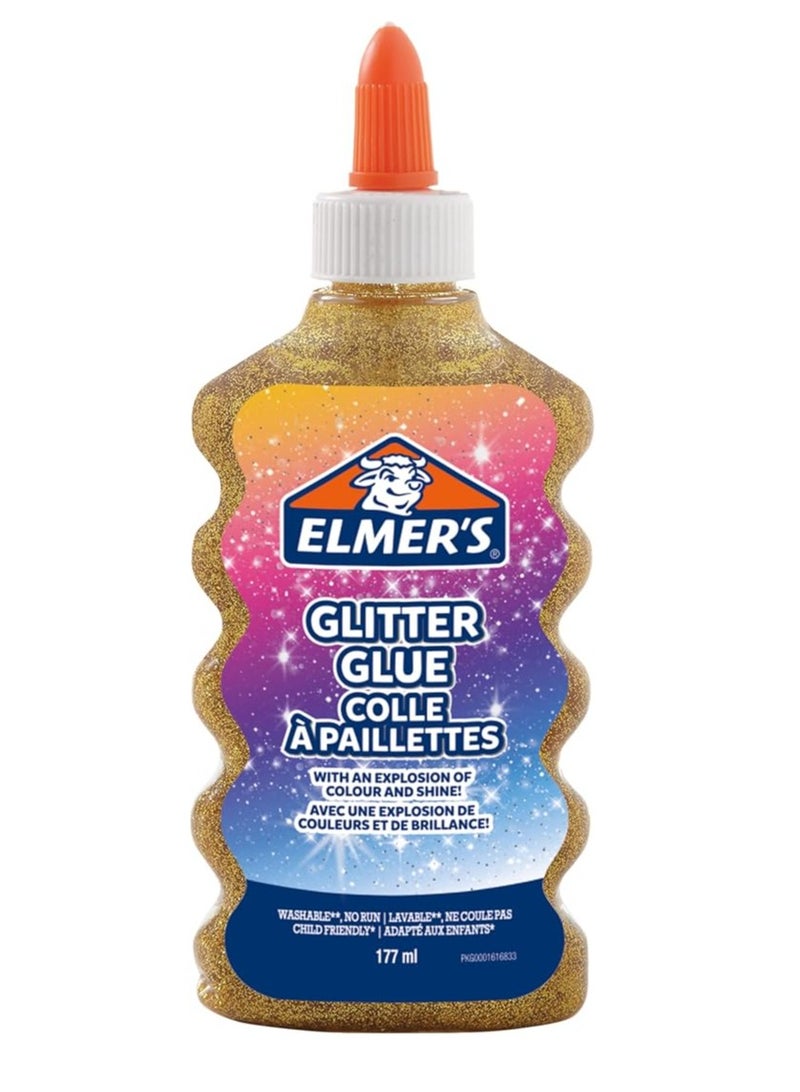 إلميرز غراء لامع قابل للغسل 177 مل ذهبي - Image 1