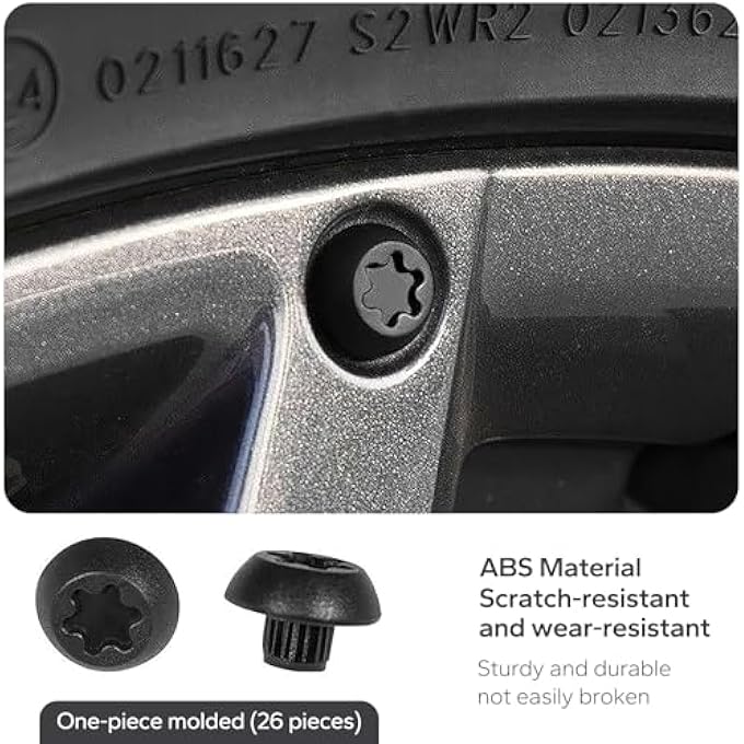 rayihni شريط إطار سقف سفر أسود غير لامع، أغطية محور، براغي جانبية للعجلات، أغطية خطافات الصدام الأمامي، متوافق مع موديلات Jetour T2 2023-2025 (أسود 38 قطعة) - Image 3