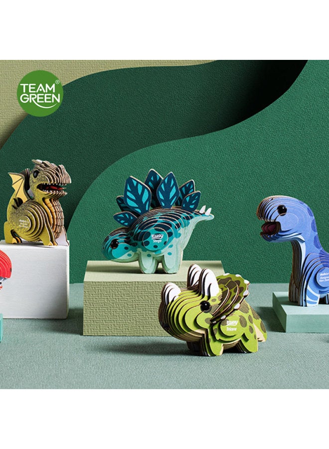 Teamgreen Green Group Eugy Paper 3D Three-dimensional Puzzle Animal Model Children's Handmade DIY Educational Toys-Color:British Short Gold Gradient Cat  - Image 4