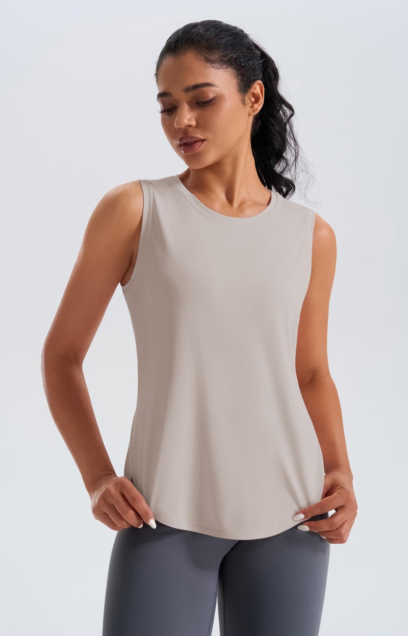 JOYSPELS Ice Silk Workout Tank Tops for Women Cool-Dry Sleeveless Loose Fit Yoga Shirts Athletic - Image 3