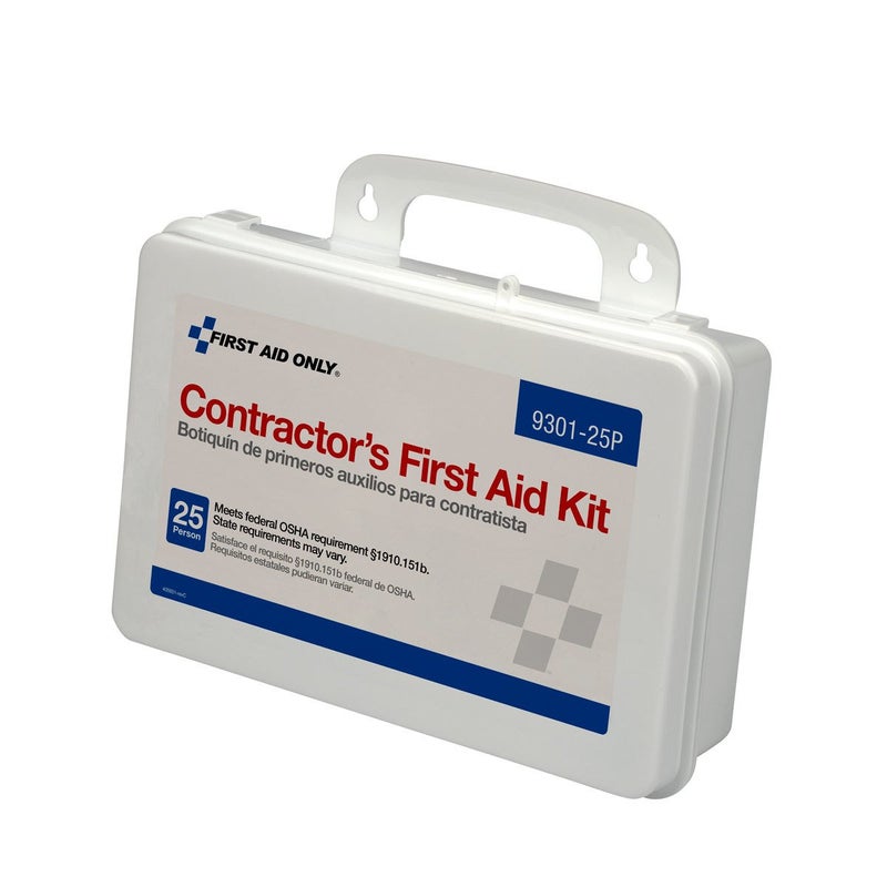 First Aid Only 930125P 25Person Contractors Emergency First Aid Kit for Home Renovation Job Sites and Construction Vehicles 176 Pieces - Image 1