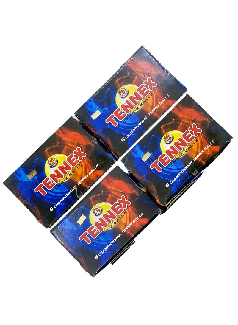 Tennex Heavy Duty Balls Pack of 4 Box - Each box with 6 balls. - Image 3