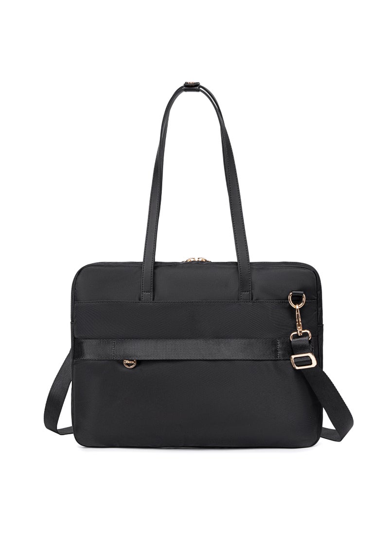 Chantria Durable Laptop Bag Water Resistant Premium Women’s Hand Bag with Multifunctional Compartment with Multiple Pockets for Casual/Work/College/ School, CB00773-Black  - Image 3