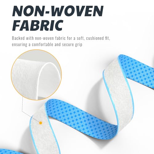 JAYA 2 Pack Bat Grip Tape, 1.1mm PU Non-Slip Baseball Bat Grip Wrap, Soft Polyurethane Handle Tape for Baseball, Softball, Cricket and Lacrosse Sticks, Blue Embossed - Image 5