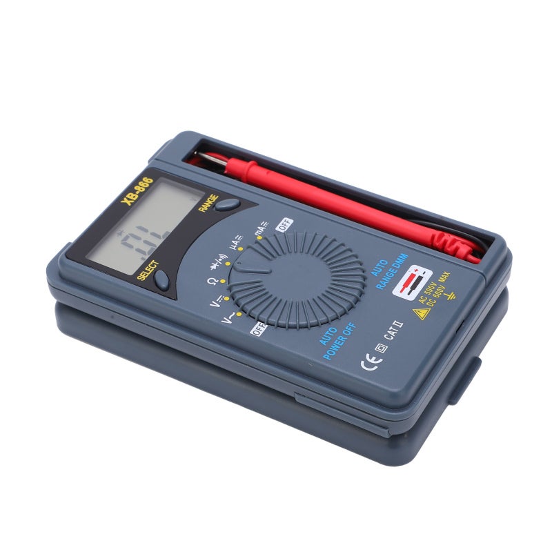 Digital Multimeter: Pocket-sized Portable Tester - Multi-functional High Accuracy Meter With Adjustable Back Bracket & Clear Digital Display for Electricians, Home Repairs, and Field Testing - Image 4