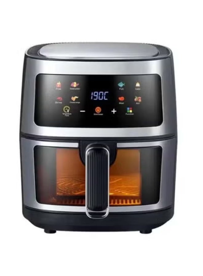 TIGER 8L Large Capacity Digital Air Fryer – 2400W High-Power Oil-Free Cooker with Touchscreen Controls | Rapid Hot Air Circulation for Healthy Frying, Baking, Roasting & Grilling | Family-Sized Non-Stick Basket | Easy-to-Clean, Time-Saving Kitchen Appliance | Low-Fat Cooking for Healthier Meals at Home - Image 1