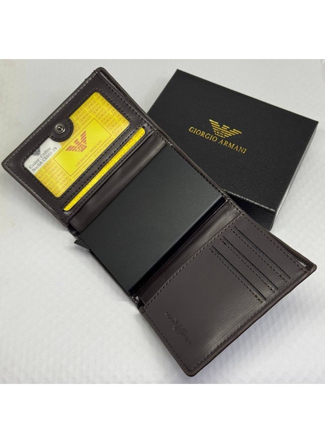 GIORGIO ARMANI wallet leather giorgio armani black - Image 2