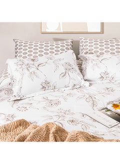 Cottage Cottage comfy floral 3pc comforter king beige 250*260cm  - Image 1