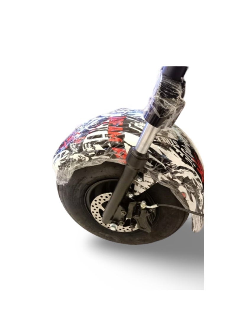 Winner Sky - City Coco 1500W Electric Scooter Unleash Thrilling Speeds Upto 30 Mph On Urban Roads White Black Mix - Image 1