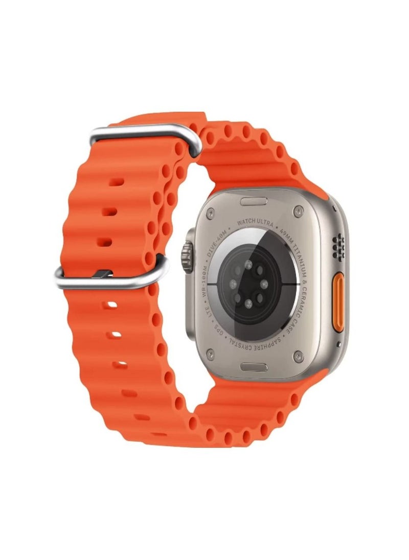 Yuwell - Replacement Band For Apple Watch Adjustable Size 42/44/45/49MM Orange - Image 1