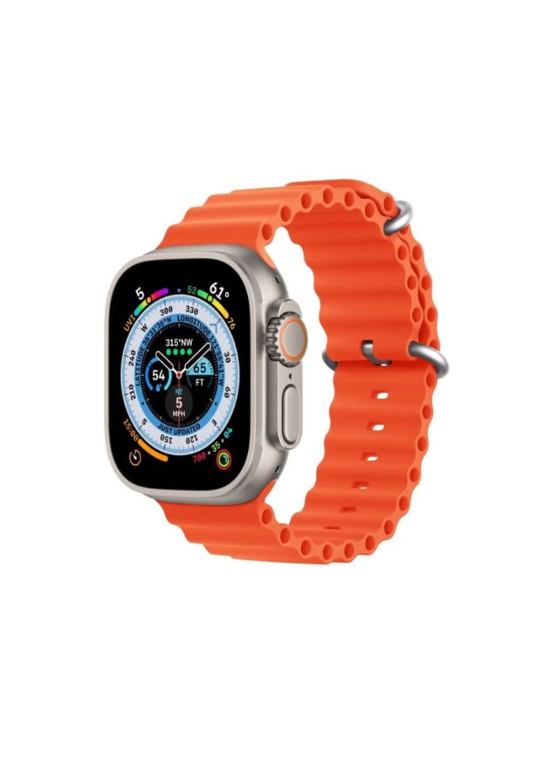 Yuwell - Replacement Band For Apple Watch Adjustable Size 42/44/45/49MM Orange - Image 1