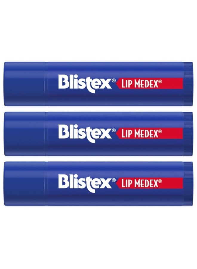 Blistex بلستكس ليب ميدكس ستيك 3 عد, 0.15 أونصة. علاج مهدئ طبي هدية مثالية للنساء والرجال، أساسي للعناية الذاتية في العطلات، عيد الميلاد - Image 3