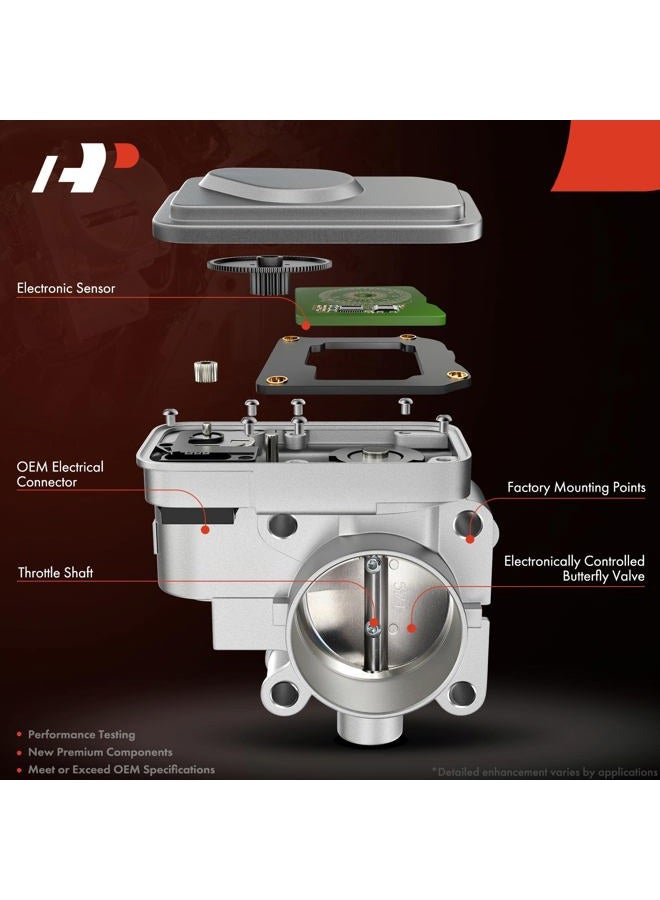 A-Premium Fuel Injection Throttle Body Compatible with Infiniti QX56 2004-2010 Nissan Armada NV2500 NV3500 2012-2017 Pathfinder 2012 Titan 2012-2015 - Image 4