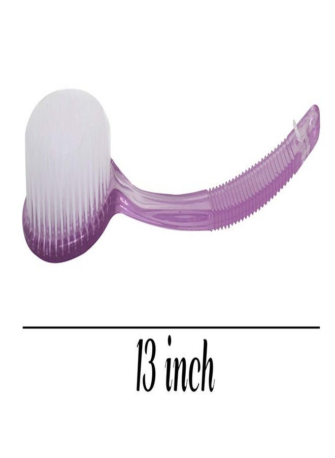 بوكسو فرشاة استحمام بوكسو، إسفنجة استحمام، ليفة للجسم بمقبض طويل، ملحقات استحمام للأطفال والرجال والنساء (إسفنجة استحمام 12) - Image 2