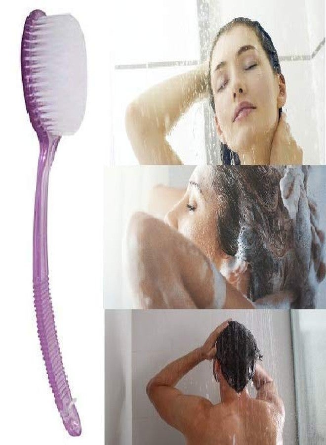 بوكسو فرشاة استحمام بوكسو، إسفنجة استحمام، ليفة للجسم بمقبض طويل، ملحقات استحمام للأطفال والرجال والنساء (إسفنجة استحمام 12) - Image 5