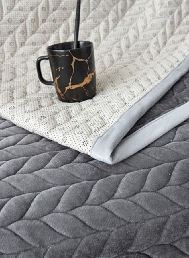 Nariele Simple Four Season Universal Color Woven Washed Cotton Sofa Cover - Image 3