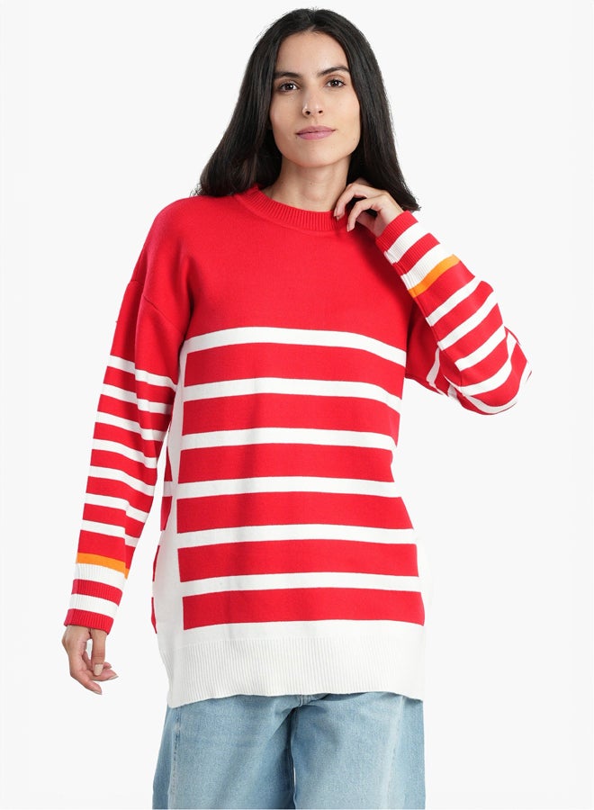 Clue Pullover with White Stripes - Image 1