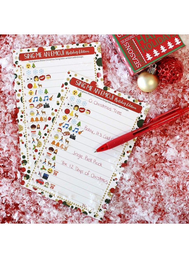 DISTINCTIVS Christmas Emoji Game, Sing Me an Emoji Christmas Party Game - 25 Count - Image 5