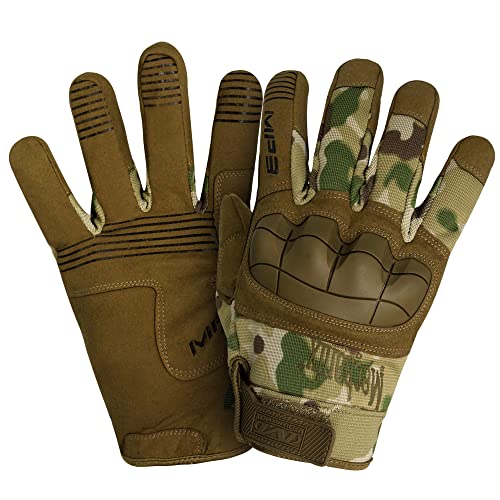 ZaySoo Mechanx Motorcycle Army Shooting Tactical Outdoor Breathable Riding Gloves for Boys & Men - Army Brown - Image 1