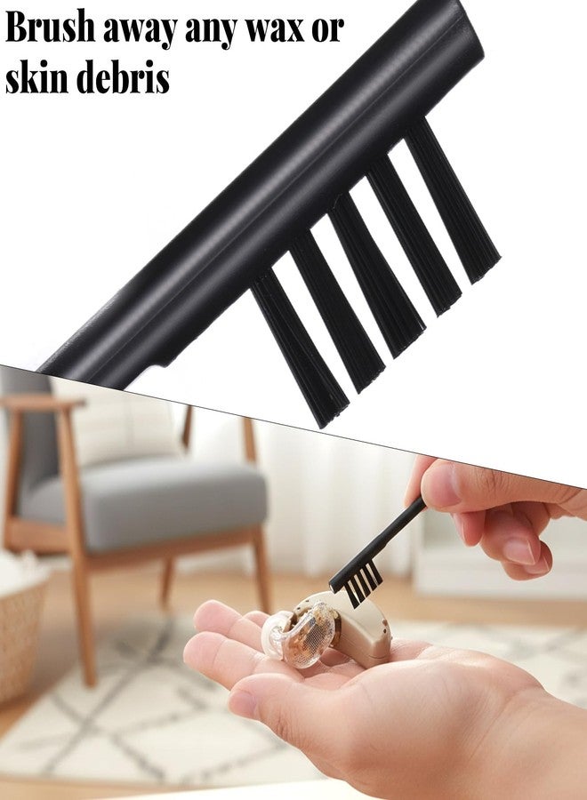 ElevateTech Hearing Aid Cleaning Brush, 8 Pcs Hearing Amplifier Cleaning Brush Tools with Loop and Magnet for Aids Users Small Combs to Clean Hearing-Aids, Black - Image 5