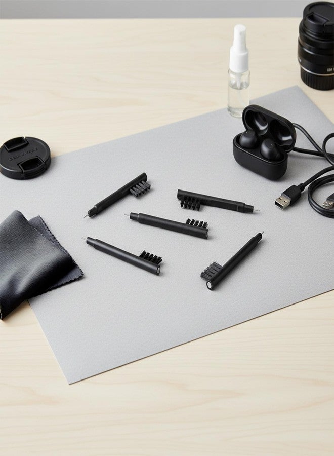 ElevateTech Hearing Aid Cleaning Brush, 8 Pcs Hearing Amplifier Cleaning Brush Tools with Loop and Magnet for Aids Users Small Combs to Clean Hearing-Aids, Black - Image 4