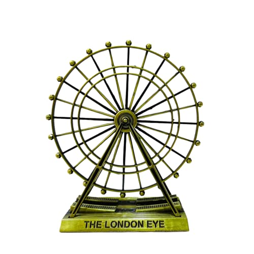 AUGEN Antique Finish London Eye 9.5cm Souvenir Metal Miniature Statue (7161C) - Image 5