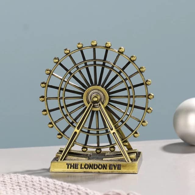 AUGEN Antique Finish London Eye 9.5cm Souvenir Metal Miniature Statue (7161C) - Image 2