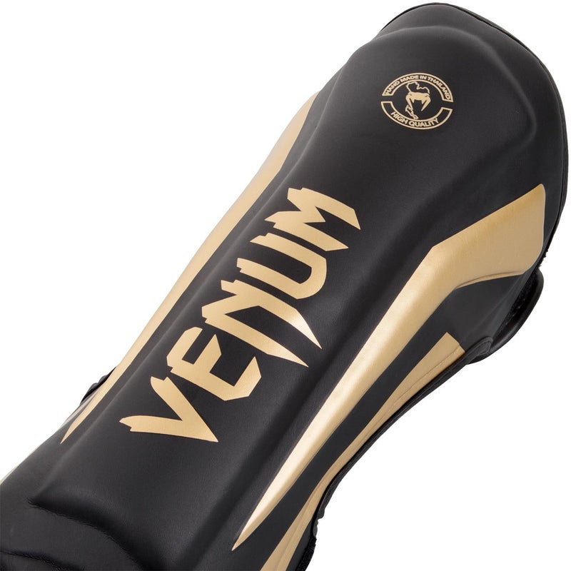 Venum Elite Standup Shin Guards-Black/Gold - M - Image 2