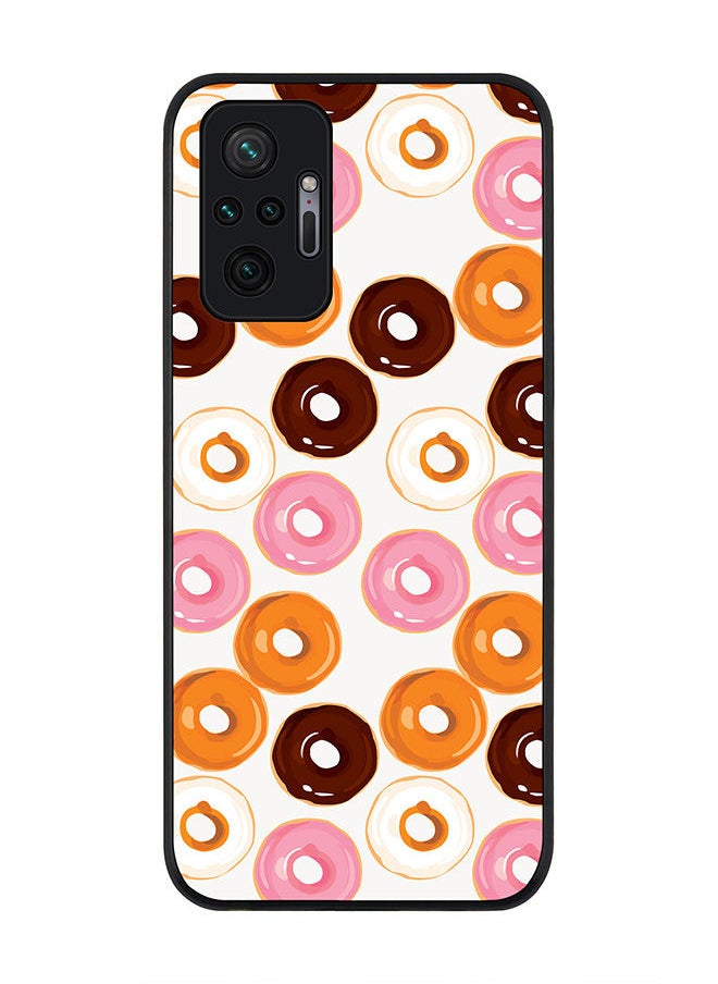 Stylizedd - Rugged Black edge case for Redmi Note 10 Pro 4G Slim fit Soft Case Flexible Rubber Edges Anti Drop TPU Gel Thin Cover - Donut Drops - Image 1